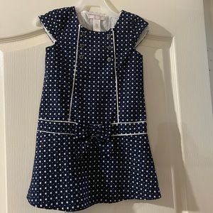 Janie and Jack girls navy retro dress